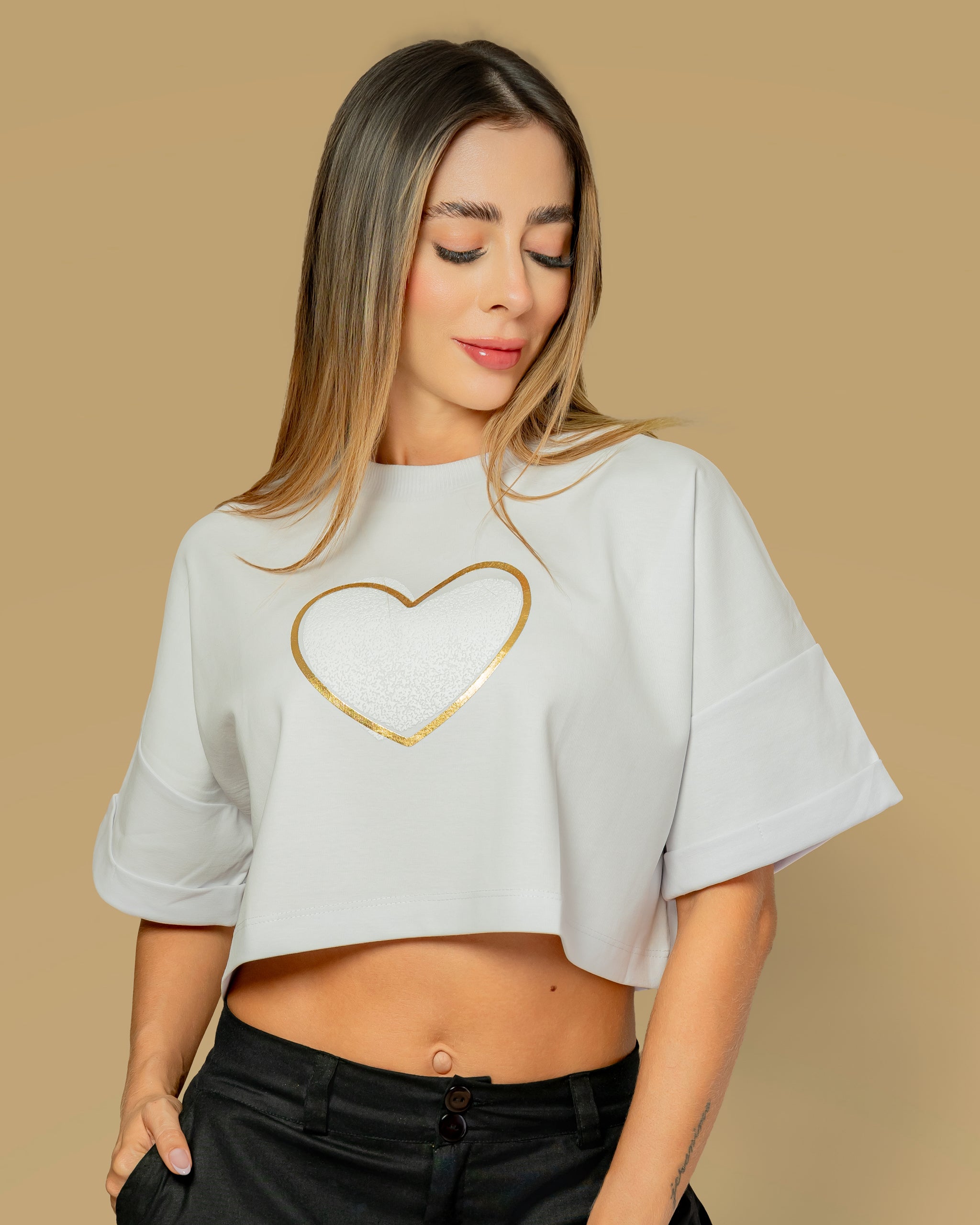 Camiseta Estampada Algodón