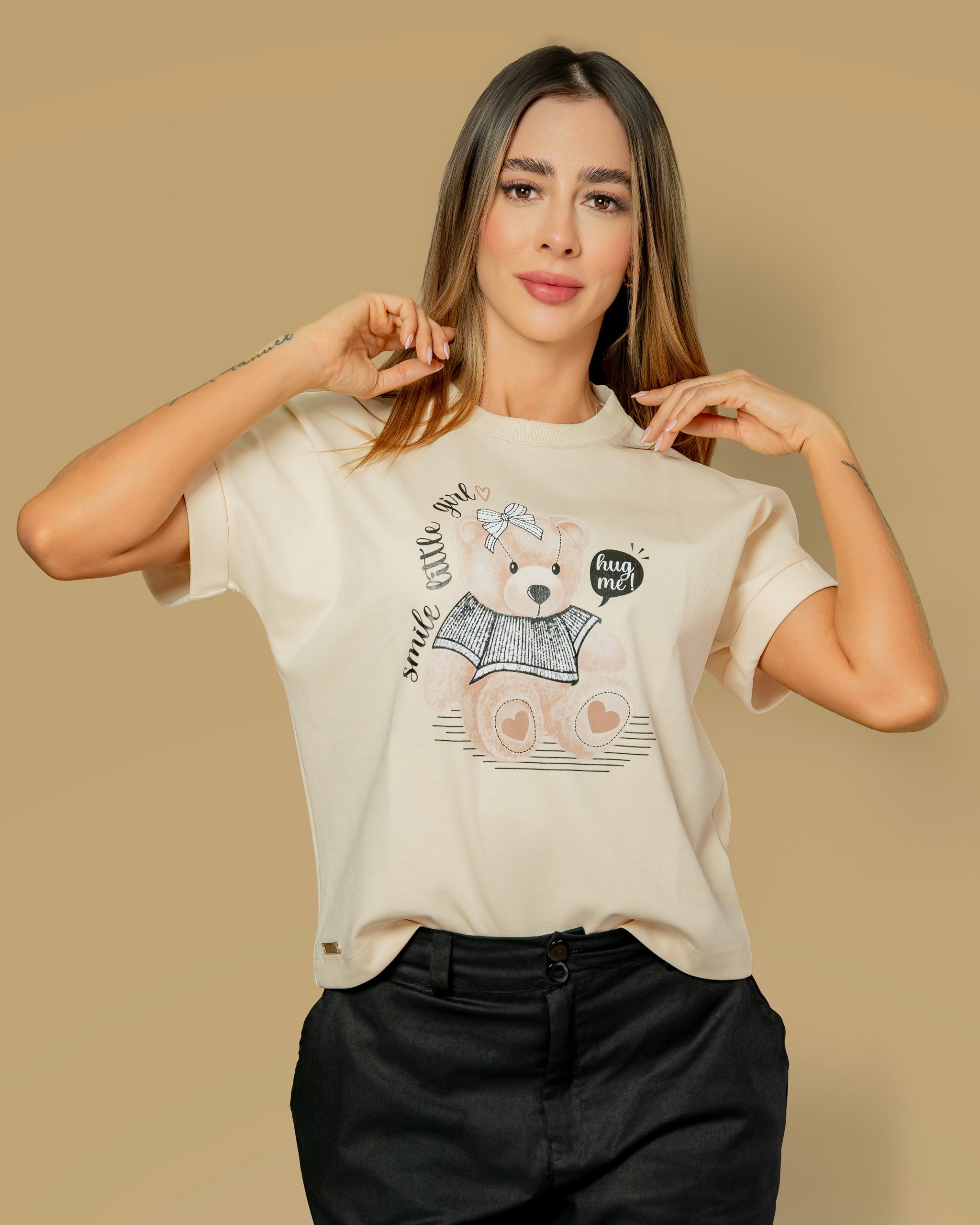 Camiseta Estampada Algodón