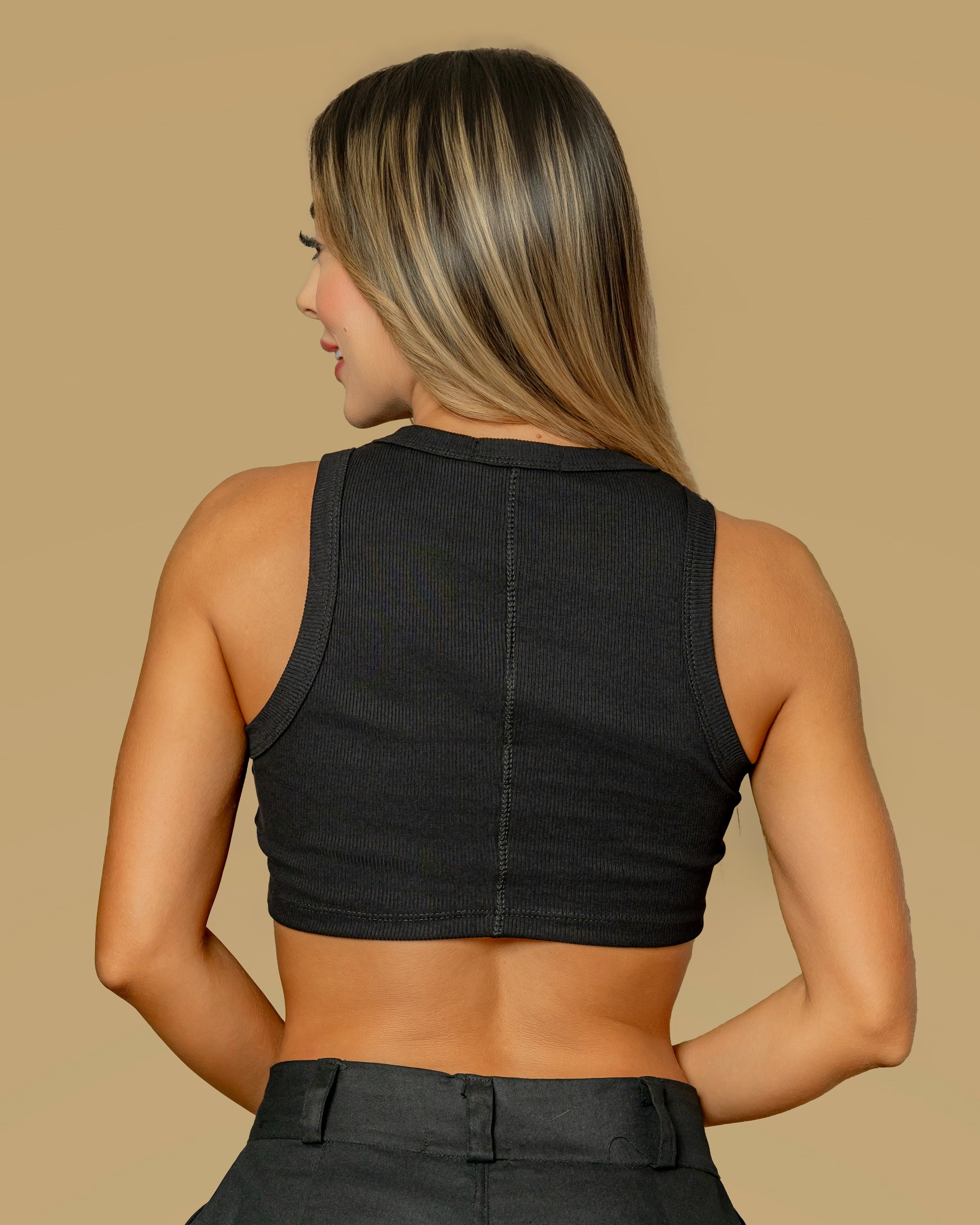 Blusa tela Rib
